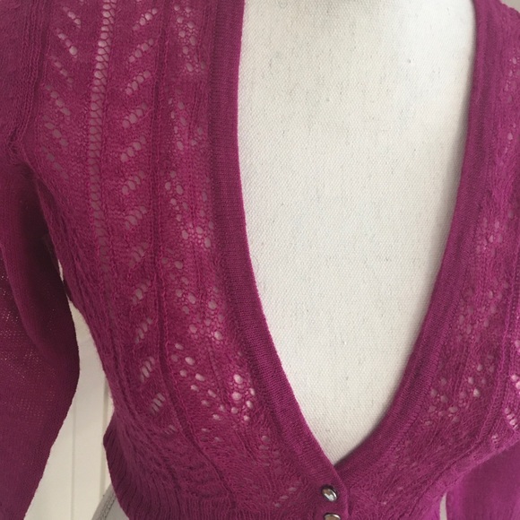 Express Cropped Cardigan Sweater - Picture 4 of 7